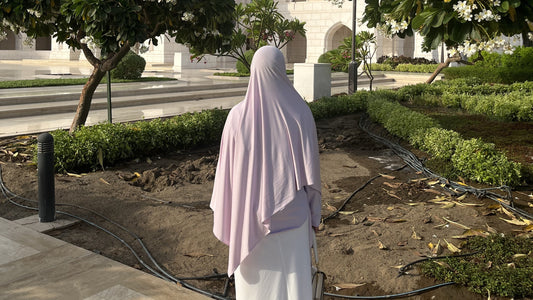 Light purple bamboo jersey hijab